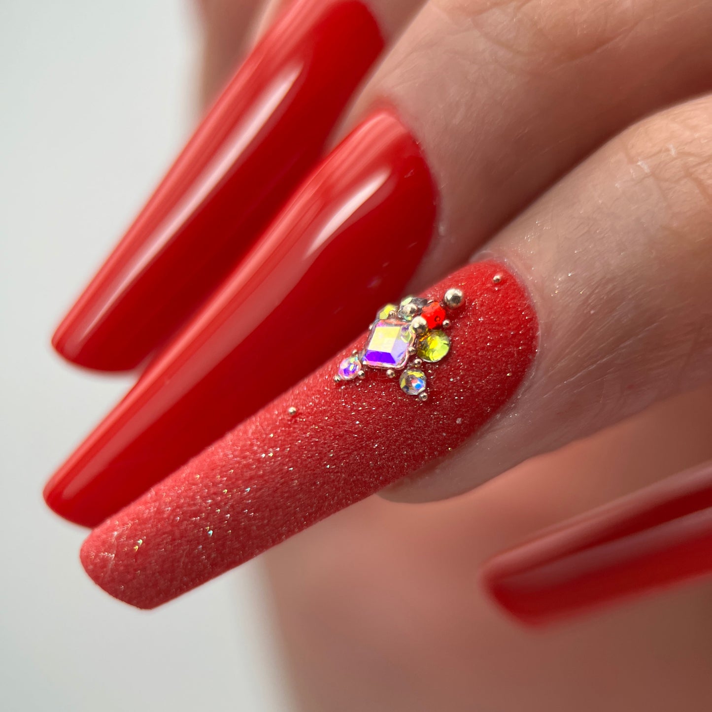 ACRYLIC POWDER Zucchero di Stromboli - ACRILICO TRASPARENTE GLITTERATO SUGAR EFFECT