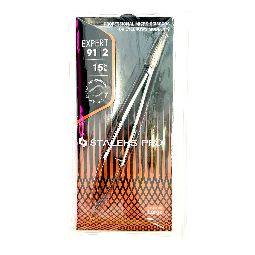 FORBICINA per FORMINE e sopracciglia Staleks EXPERT 91|2 15 mm