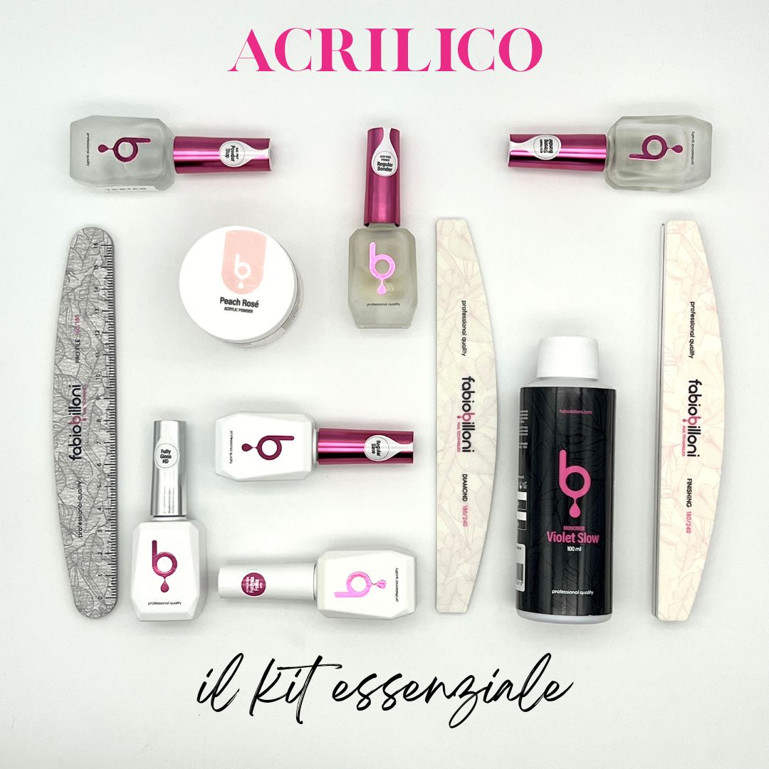 RICOSTRUZIONE UNGHIE IN ACRILICO – Corso completo + Kit base (metodo Fabio Billoni)