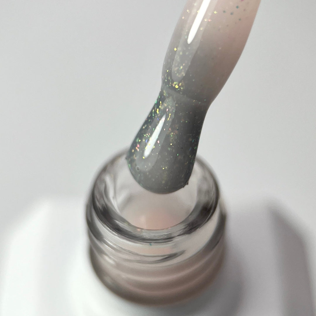 POWER MANICURE SPARKLY BUTTER - Builder Gel Autolivellante Bianco Burro Glitter