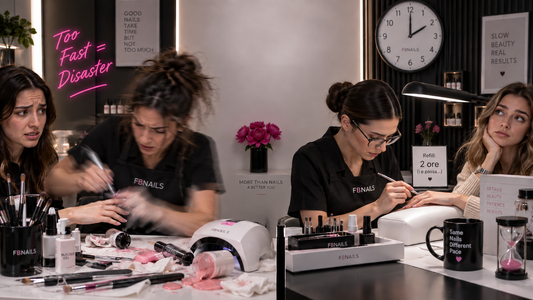 Manicure PowerManicure™ sottile e precisa realizzata con tecnica veloce