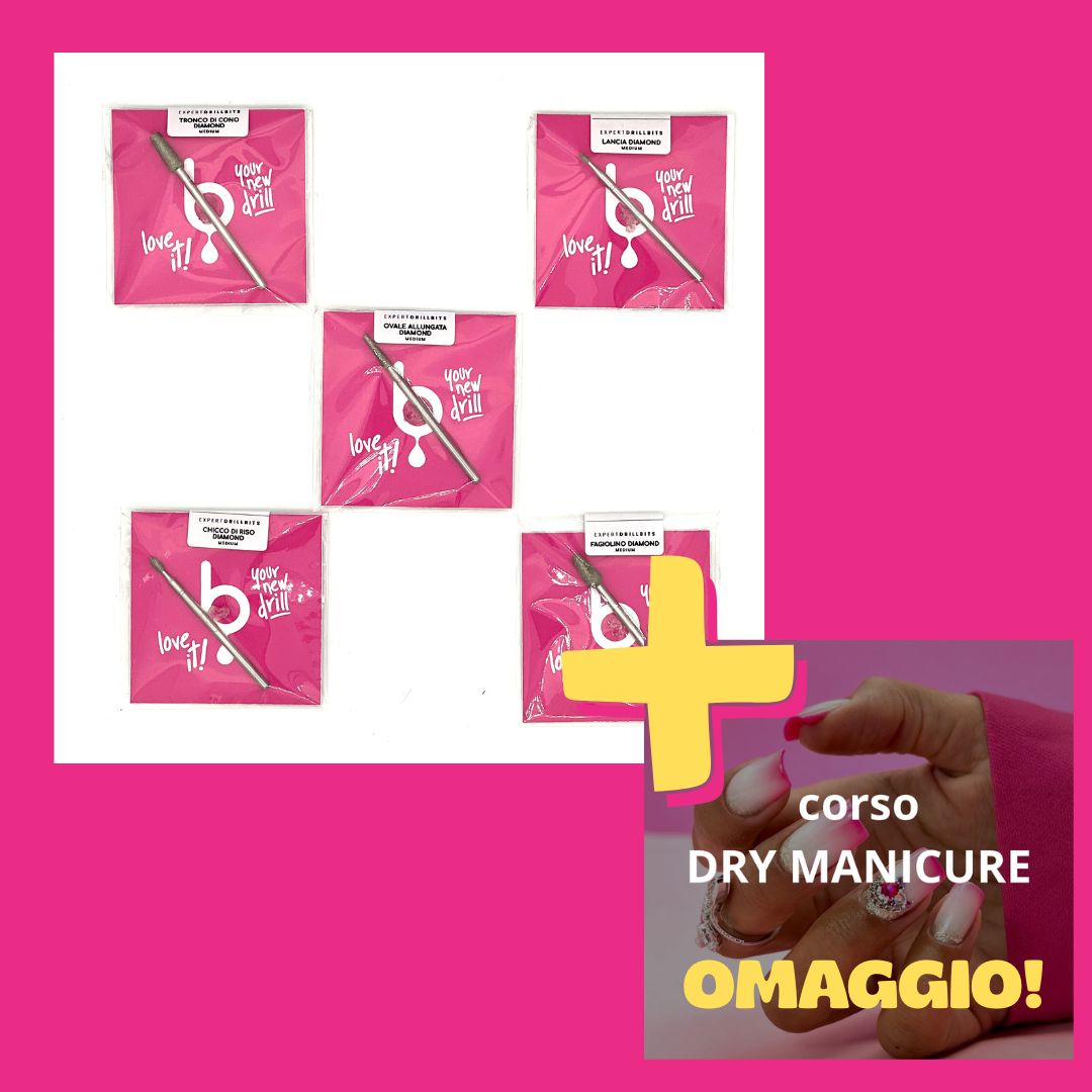 PROMO NATALE! - Kit DRY MANICURE con CORSO ONLINE OMAGGIO!