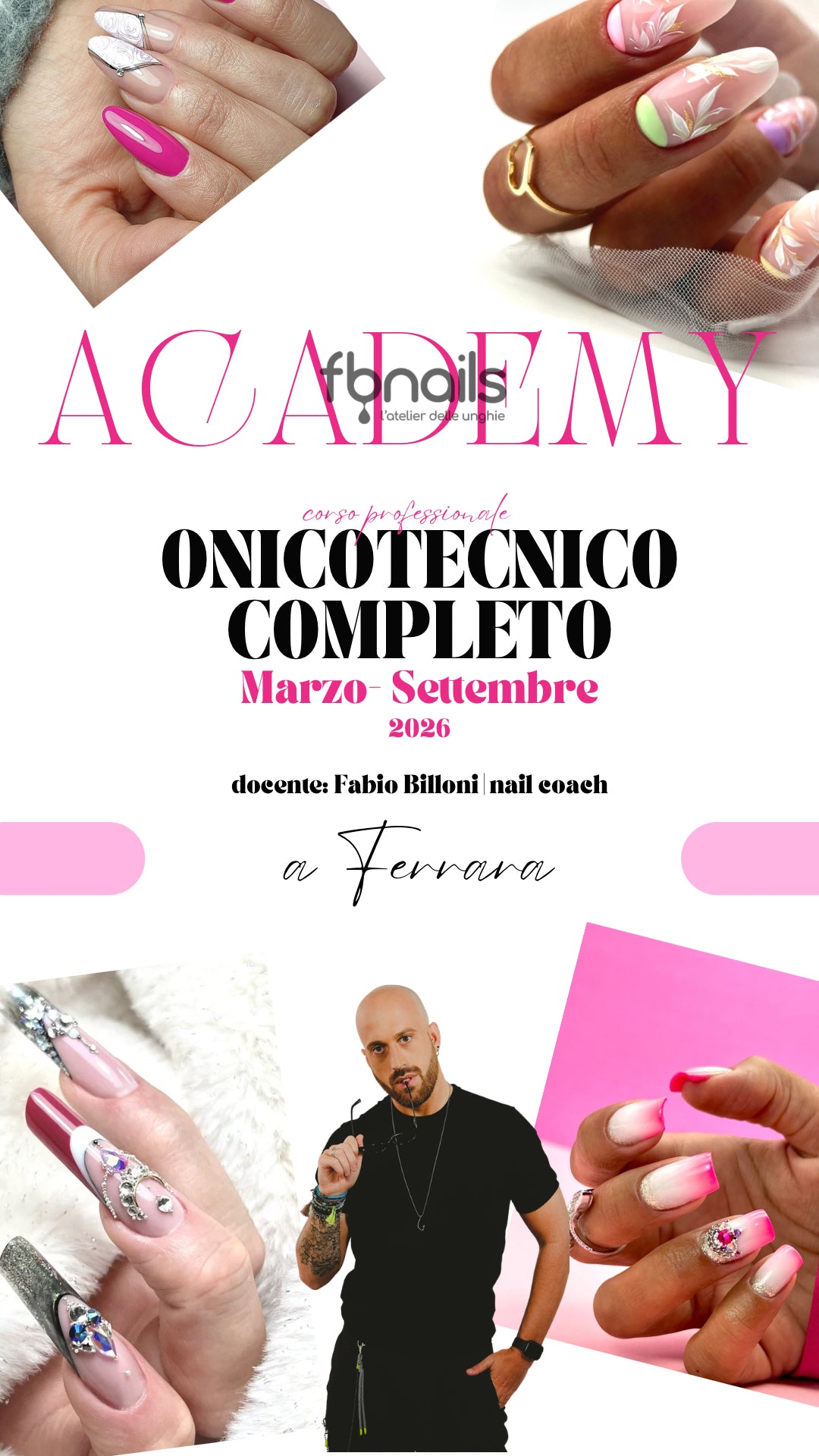 Corso in presenza FERRARA - ONICOTECNICO COMPLETO - corso ricostruzione unghie