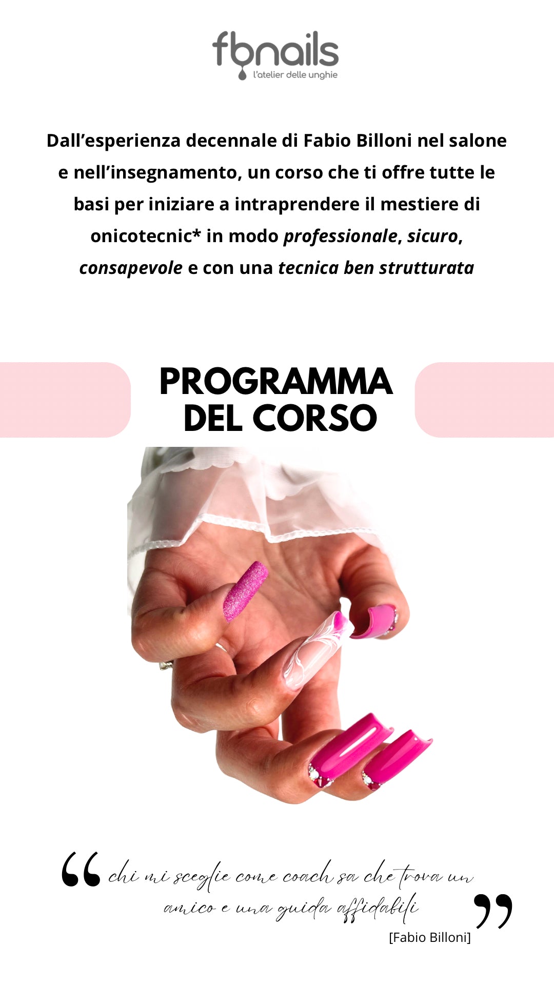 Corso in presenza FERRARA - ONICOTECNICO COMPLETO - corso ricostruzione unghie