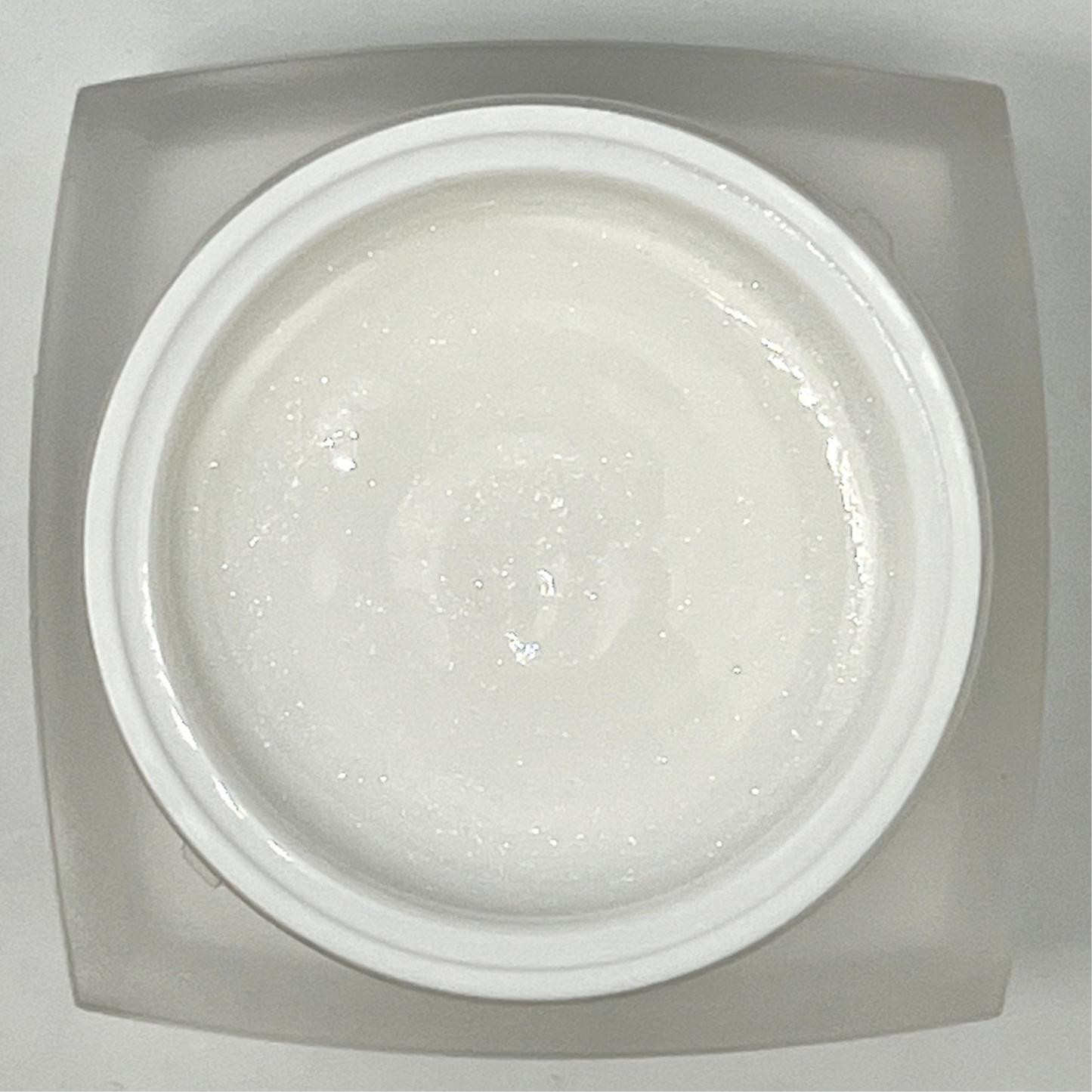 CREAMY SPARKLY WHITE-BUILDER GEL-BIANCO LATTE GLITTERATO