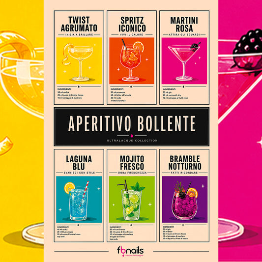 APERITIVO BOLLENTE - collezione di 6 semipermanenti ULTRALACQUE - Estate 2026