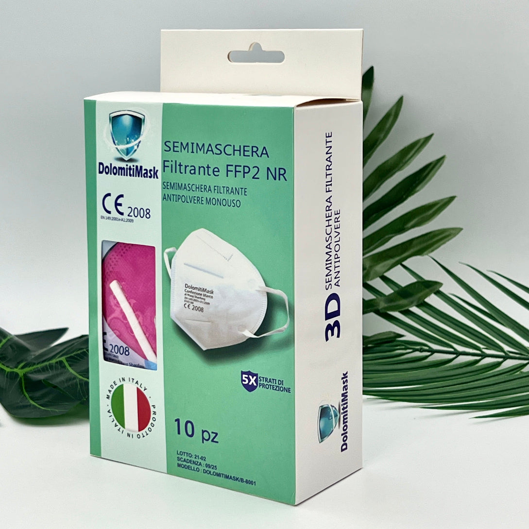 MASCHERINA FFP2 PROFESSIONAL - FUCSIA – alta protezione dalle polveri - monouso
