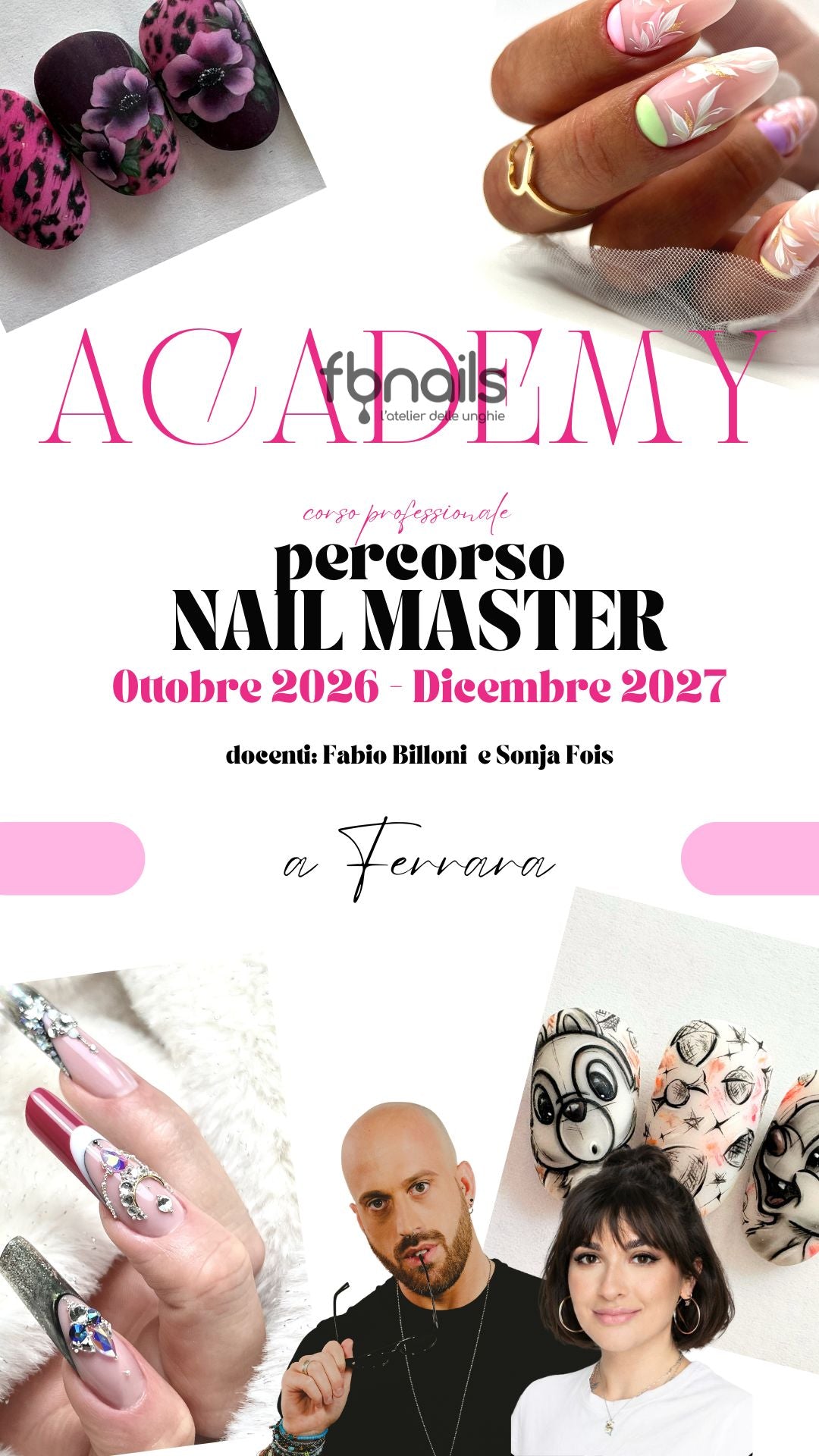 Corso in presenza FERRARA - NAIL MASTER - percorso avanzato unghie